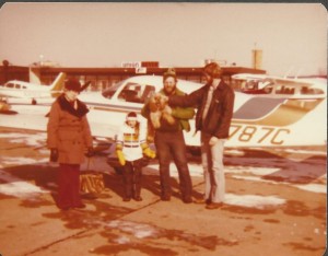 NAPP 1976 Fr. JackPaisley & Friends 32 First flight with passengers 12-29-1977 Mom, Jenni,Tom & Ron  
